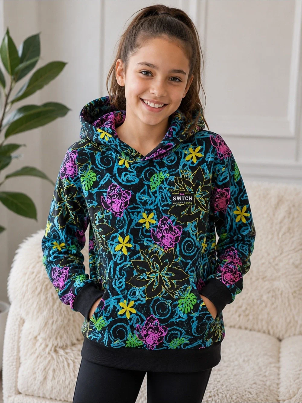 Disney Space traveler Stitch Hoodie size YL (11/12)